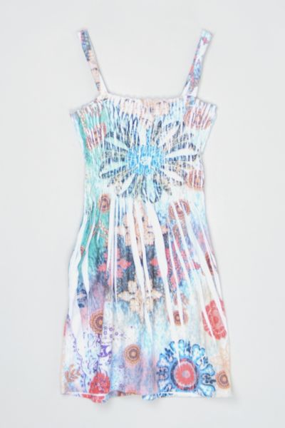 Vintage Y2k Psychedelic Printed Dress