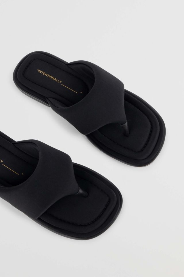 Intentionally Blank Seoul Vegan Neoprene Thong Sandal #3