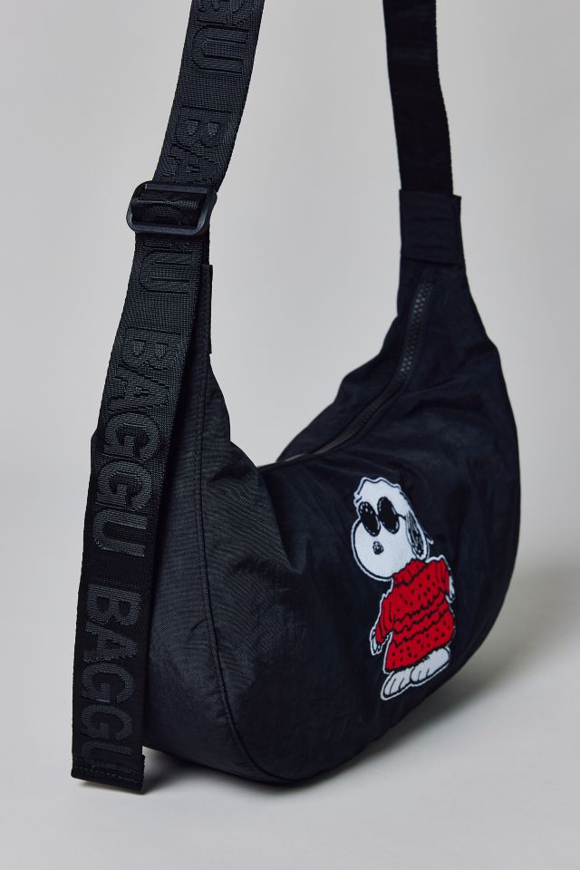BAGGU UO Exclusive Joe Warm Embroidered Medium Nylon Crescent Bag #1