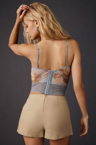Out From Under Adrena Mesh + Lace Underwire Corset Cami