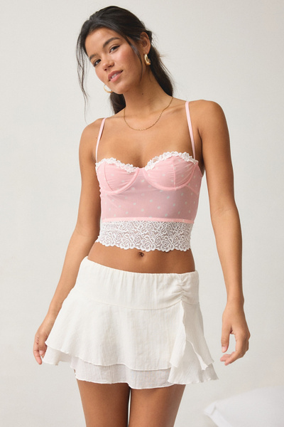 Out From Under Adrena Mesh + Lace Underwire Corset Cami