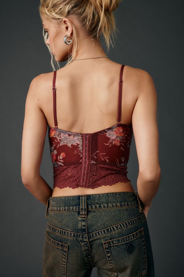 Out From Under Adrena Sheer Mesh + Lace Underwire Corset Cami #3