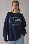 Cote D’Azur Yacht Club Graphic Oversized Crew Neck Pullover