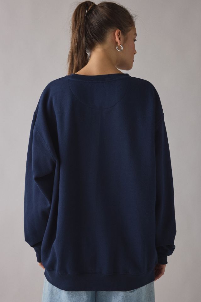 Cote D’Azur Yacht Club Graphic Oversized Crew Neck Pullover #3