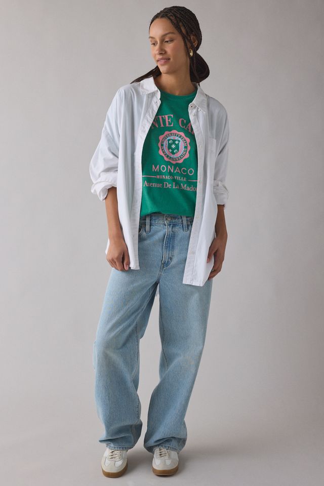 Robe T-Shirt Surdimensionnée Graphique Écusson d'Équipe Monte Carlo #3