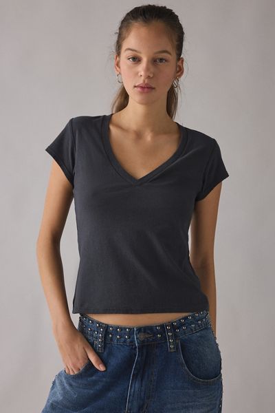 BDG V-Neck Short Sleeve Spill The Tee