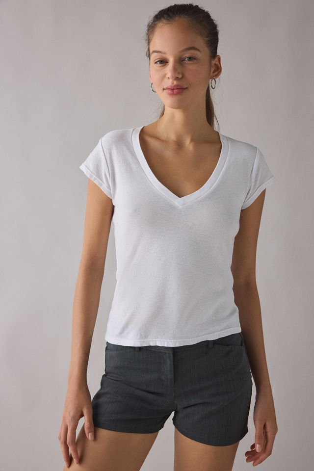 BDG V-Neck Short Sleeve Spill The Tee #1