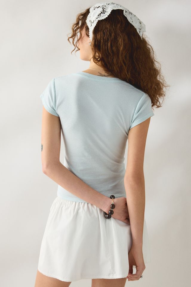 BDG V-Neck Short Sleeve Spill The Tee #1