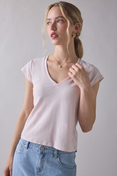 BDG V-Neck Short Sleeve Spill The Tee