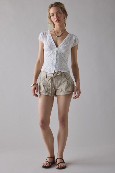 Haut à Manches Longues Honey avec Garniture en Dentelle Out From Under | Urban Outfitters Canada