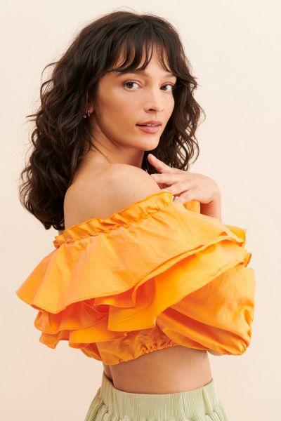 Vero Moda Ree Ruffle Crop Top