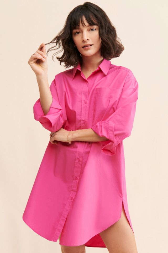 English Factory Oversized Mini Shirtdress #3