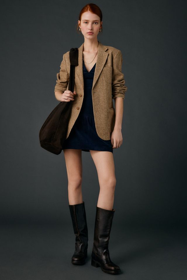Motel Sarabi Plunging Drop Waist Corduroy Mini Dress #2