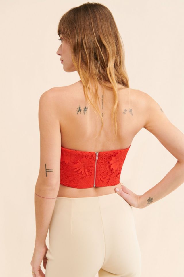 Bardot Brias Lace Bustier Top #1