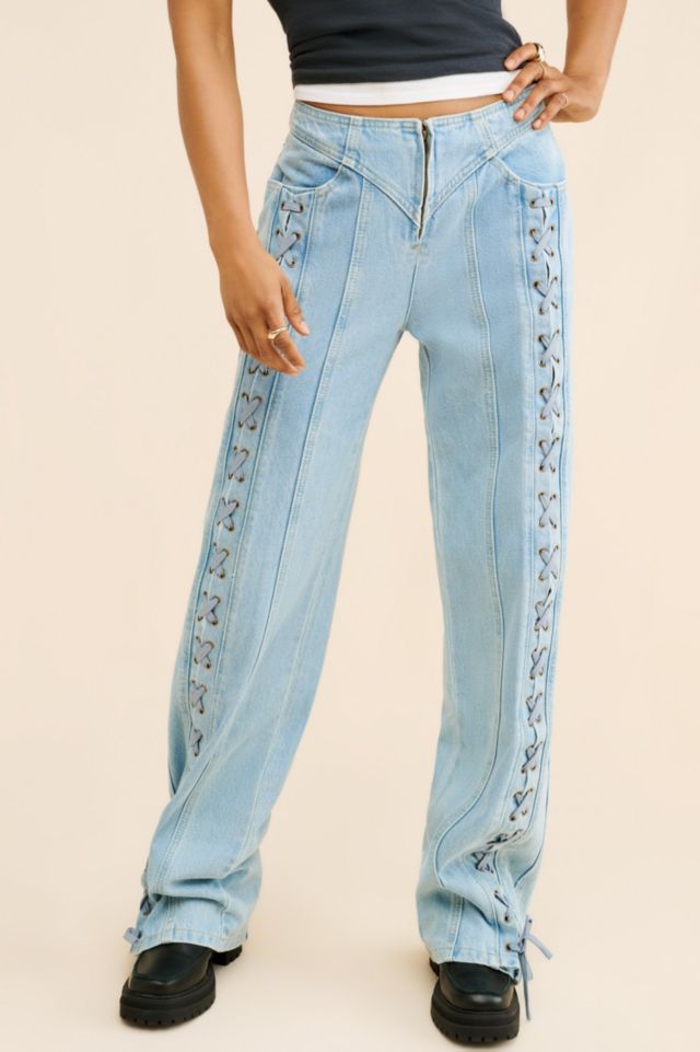 Lioness Daydream Tie Up Jeans #2