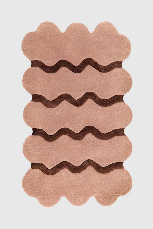 Jubi Sculpted Edge Hand Tufted Wool Rug #1