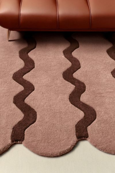 Jubi Sculpted Edge Hand Tufted Wool Rug