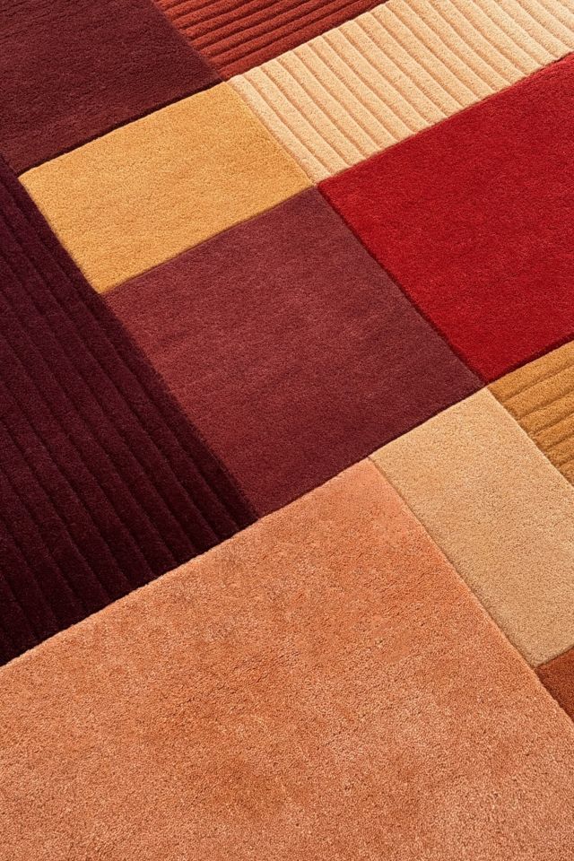 Jubi Sunset Mosaic Arch Hand Tufted Wool Rug #1