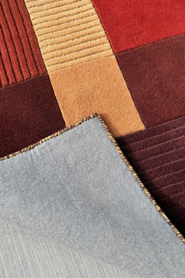 Jubi Sunset Mosaic Arch Hand Tufted Wool Rug #4