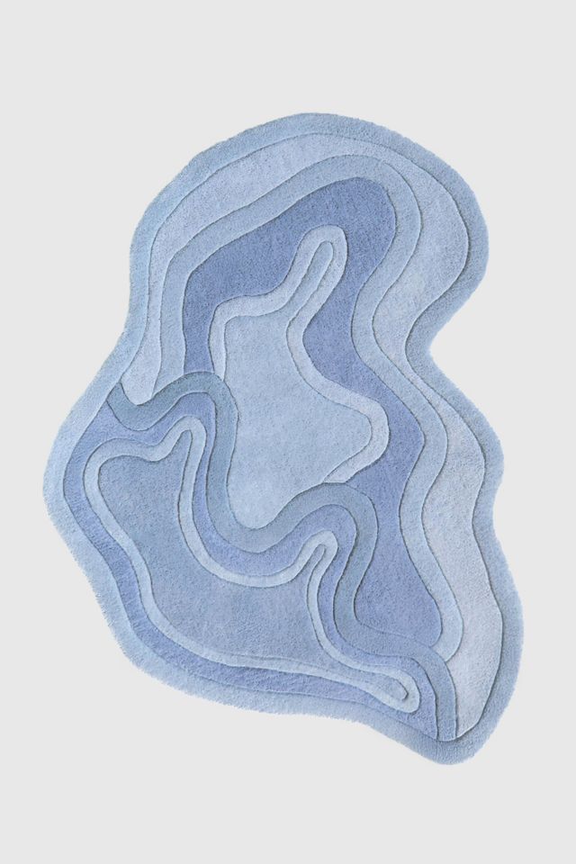 Jubi Rolling Tides Hand Tufted Wool Rug #1