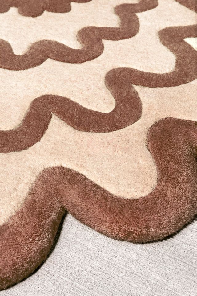 Jubi Burst Oval Hand Tufted Wool Rug #2