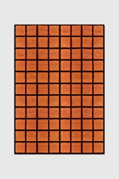 Jubi Clay Tile Hand Tufted Wool Rug