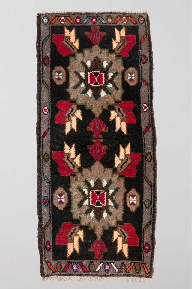 District Loom Vintage Turkish Mini Rug No. 619 #2