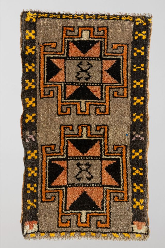 District Loom Vintage Turkish Mini Rug No. 602 #2