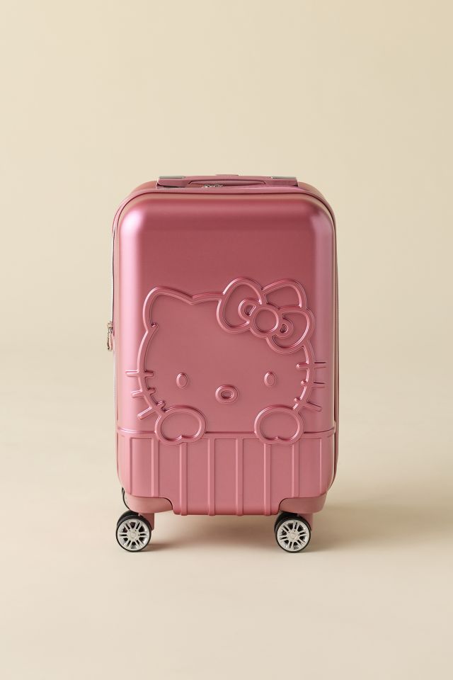 FŪL Sanrio Hello Kitty Pink Hard Shell Rolling Luggage #3