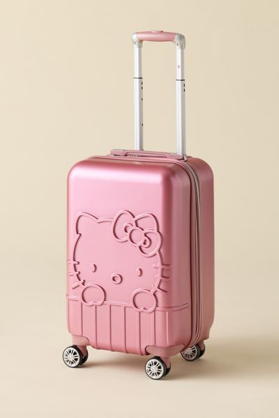 FŪL Sanrio Hello Kitty Pink Hard Shell Rolling Luggage