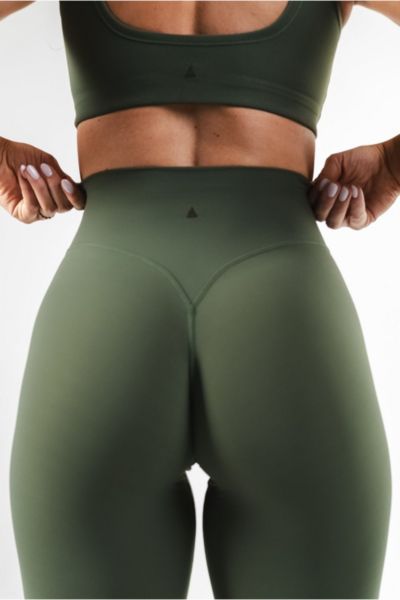 Vitality Cloud Ii High Waisted Legging In Olive, Women's At Urban Outfitters