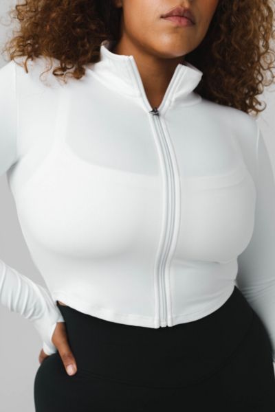 Vitality Cloud Ii Zip-up Jacket In Snow, Women's At Urban Outfitters