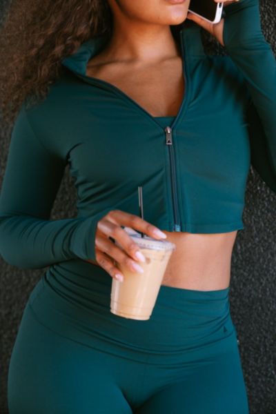 Vitality Cloud Ii Zip-up Jacket In Forest, Women's At Urban Outfitters