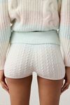 Out From Under Cabin Cozy Cable Knit Foldover Micro Short