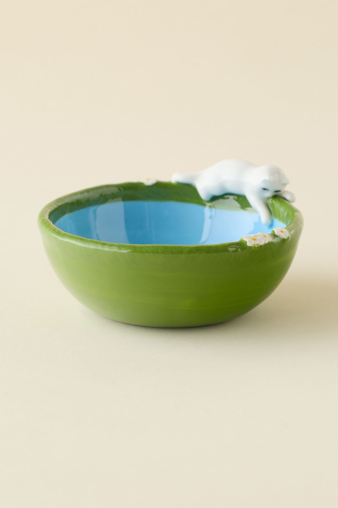 Kitty’s Fish Bowl Ceramic Cereal Bowl - Garden Green, ONE SIZE