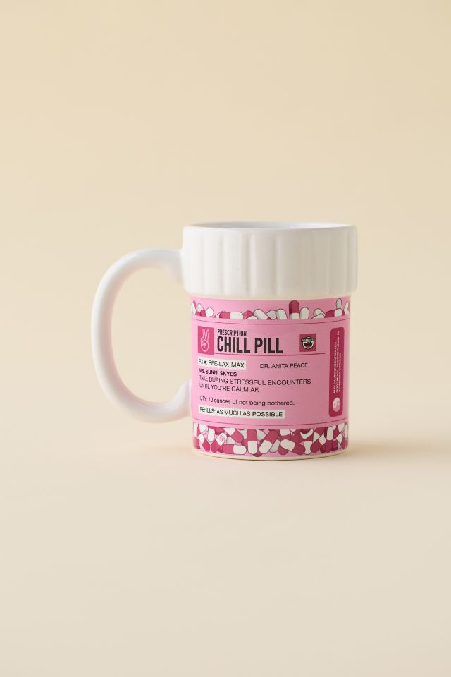 Chill Pill Bottle Ceramic Mug #1