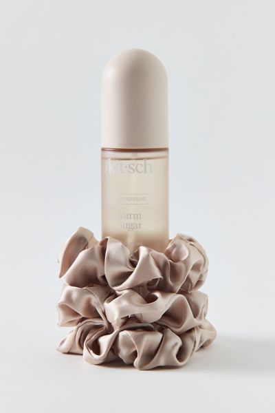 Kitsch Happy Holiday Hair Perfume & Satin Scrunchie Gift Set In Tan At Urban Outfitters In Brown