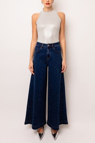 Amy Lynn Demi Diamante Flare Jeans