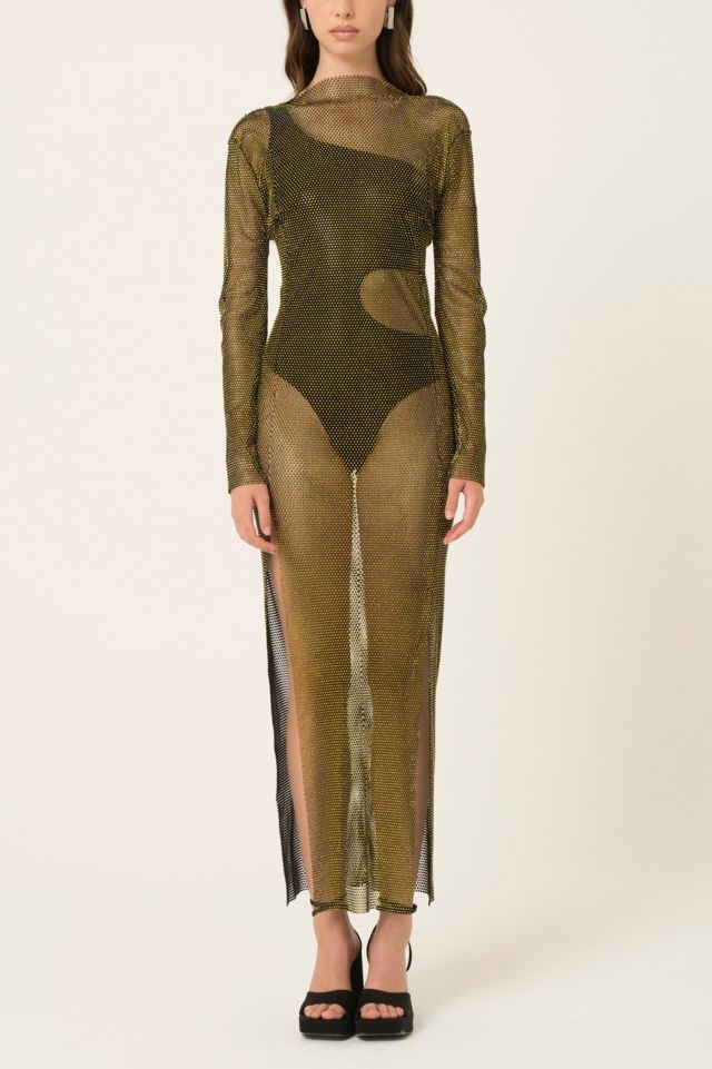 Amy Lynn Metallic Mesh Maxi Dress #2
