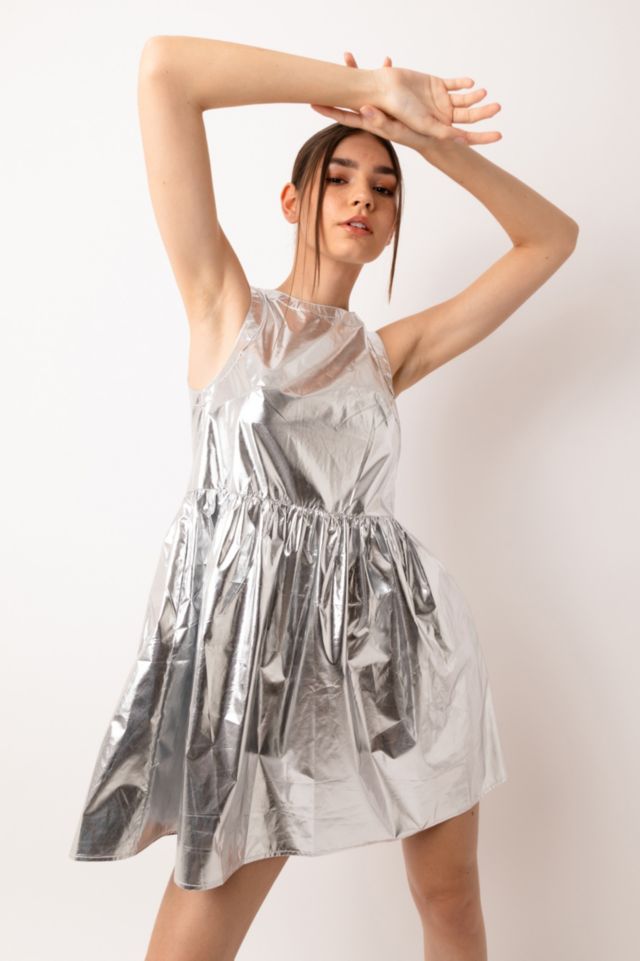 Amy Lynn London Baby Doll Metallic Mini Dress #2