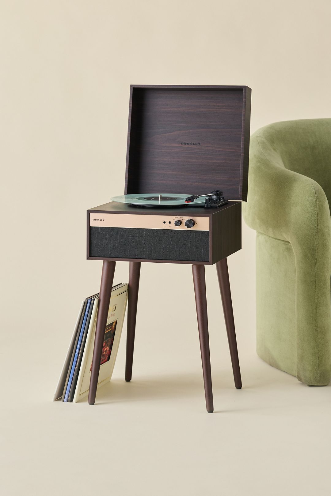 Crosley Jasper Record Player - Brown, Regular, ONE SIZE