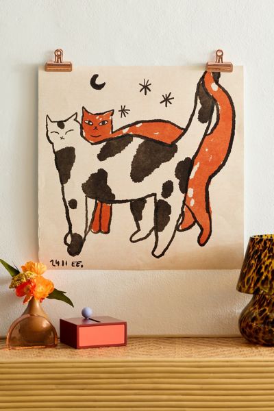 Pstr Studio Enikő Eged Soulmates Art Print At Urban Outfitters In Multi