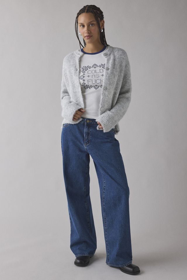 Cold AF Fairisle Graphic Raglan Baby Tee #2