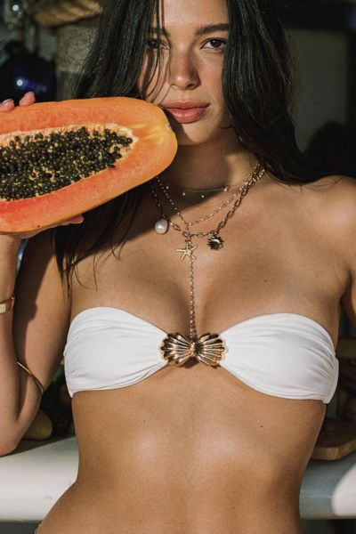 Edikted Shellee Bandeau Bikini Top