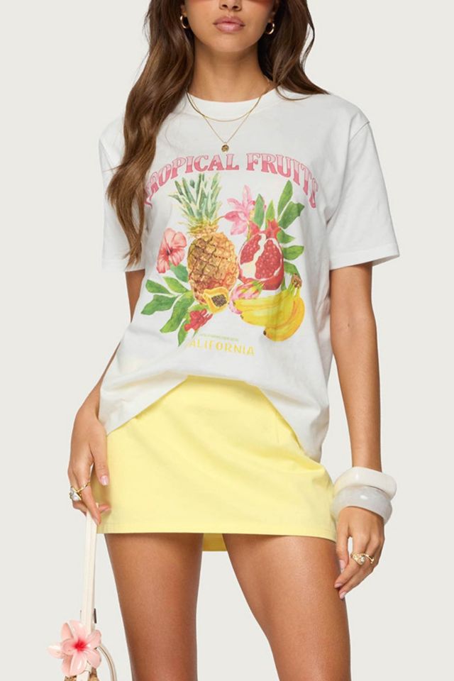 Edikted Tropical Fruits Graphic T Shirt #3