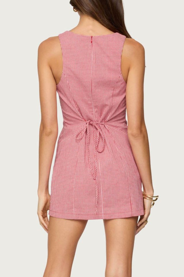 Edikted Macee Gingham Romper #4