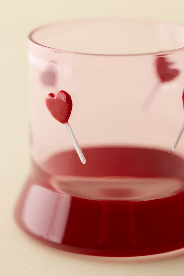 Heart Lolly Old-Fashioned Rocks Glass #1