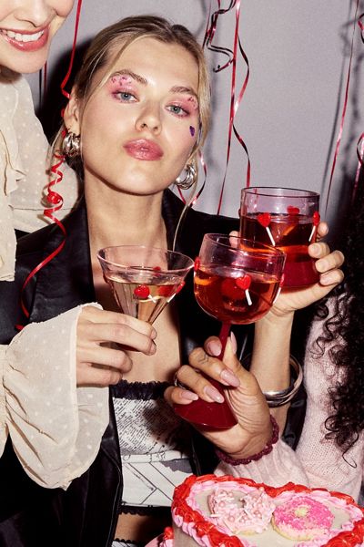 Heart Lollipop Wine Glass