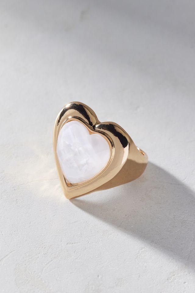 Statement Gem Heart Ring #1