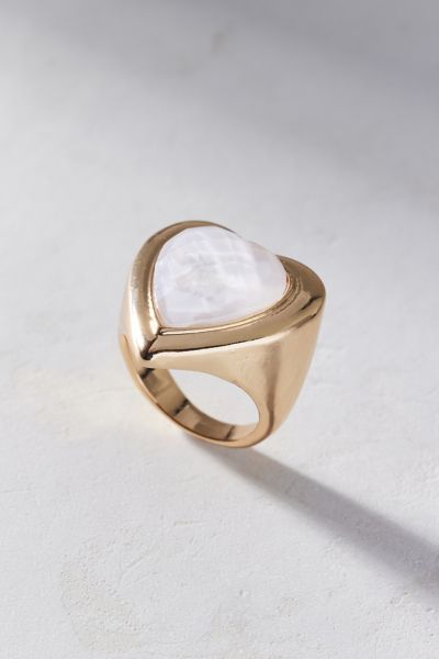 Statement Gem Heart Ring
